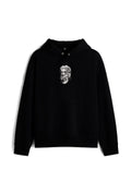 Greek Aesthetic Skull & Statue Embroidered  Loose Fit Hoodie 2