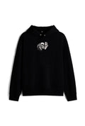 Greek Aesthetic Skull & Statue Embroidered Loose Fit Hoodie